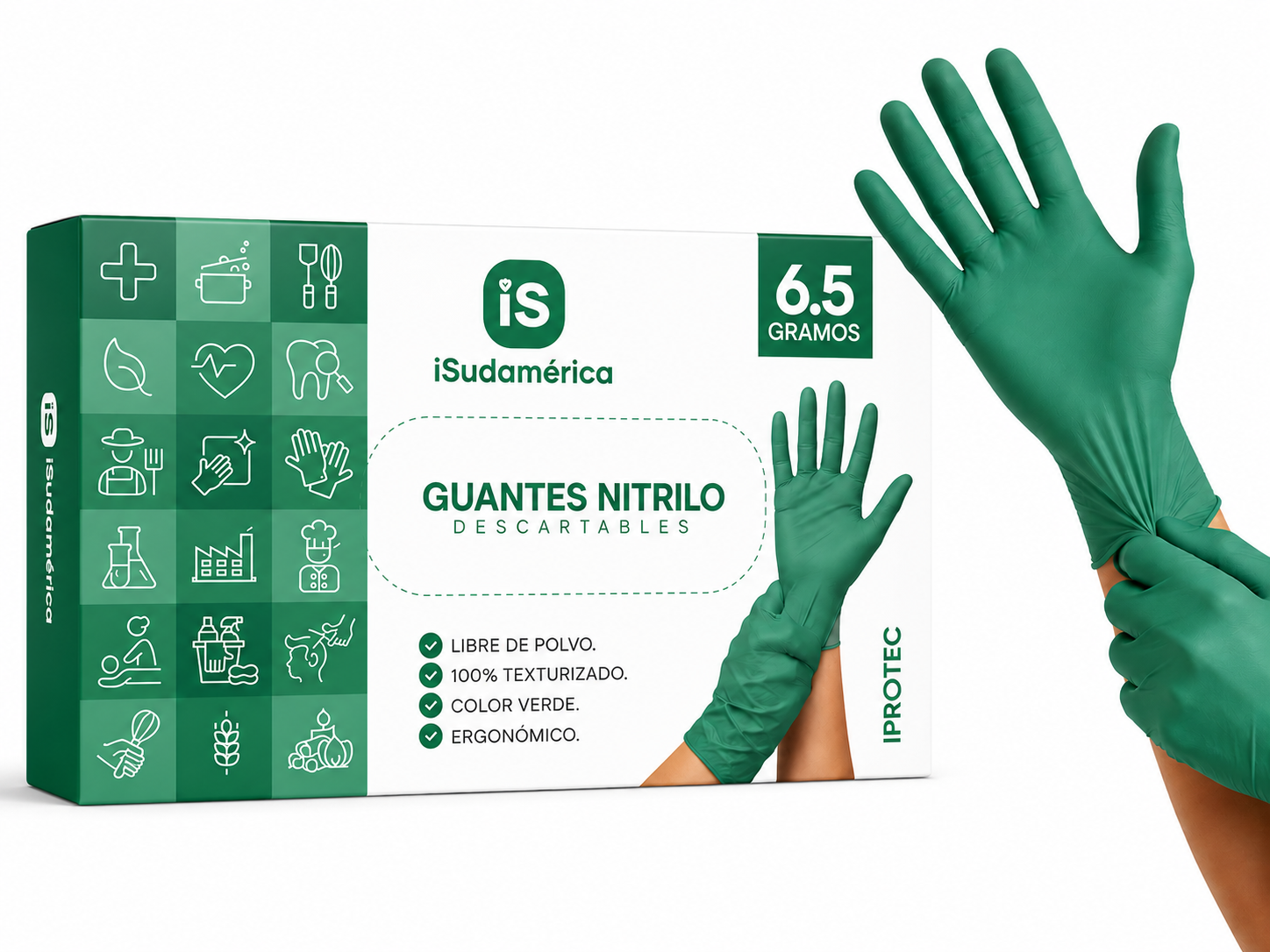 Nitrilo Alto Riesgo · Verde · iSudamérica